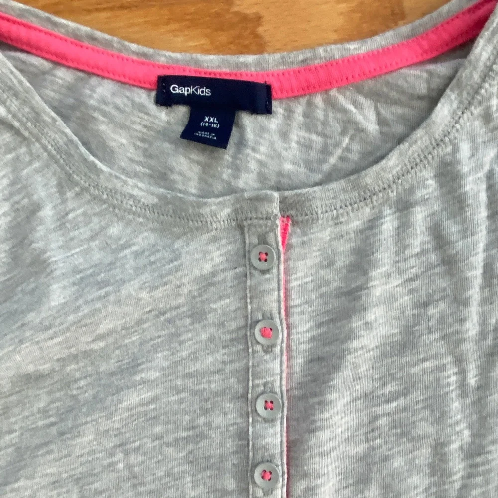 GapKids Pink Pants + Matching NWOT Henley Top XXL (14-16)